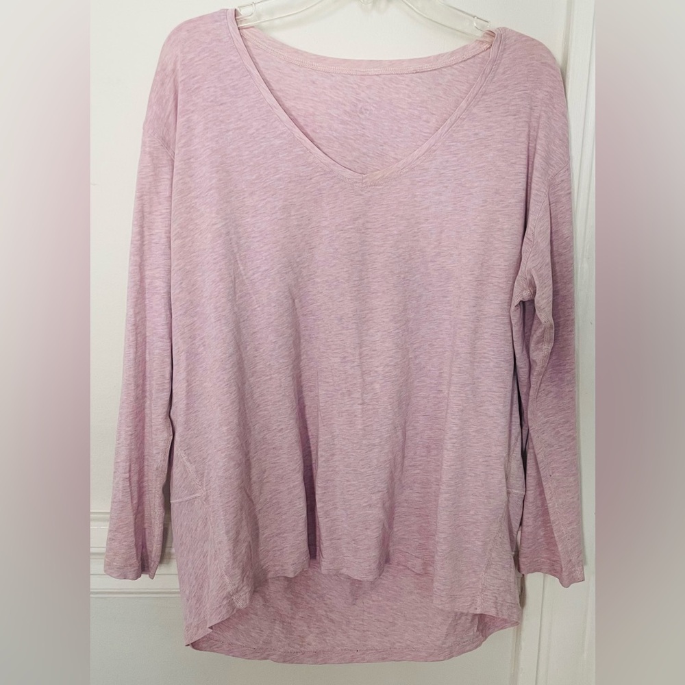 Lululemon Back in Action V Neck Long Sleeve
